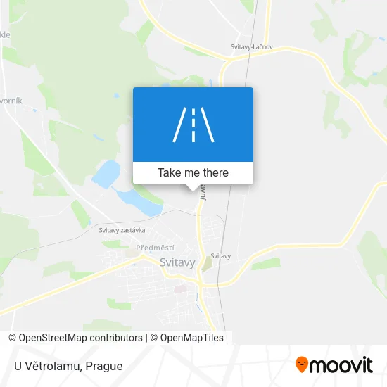 Карта U Větrolamu