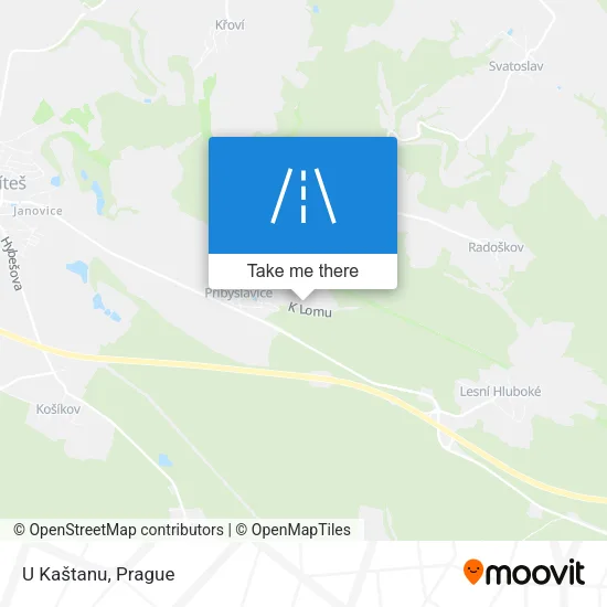 Карта U Kaštanu