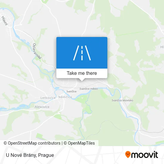 Карта U Nové Brány
