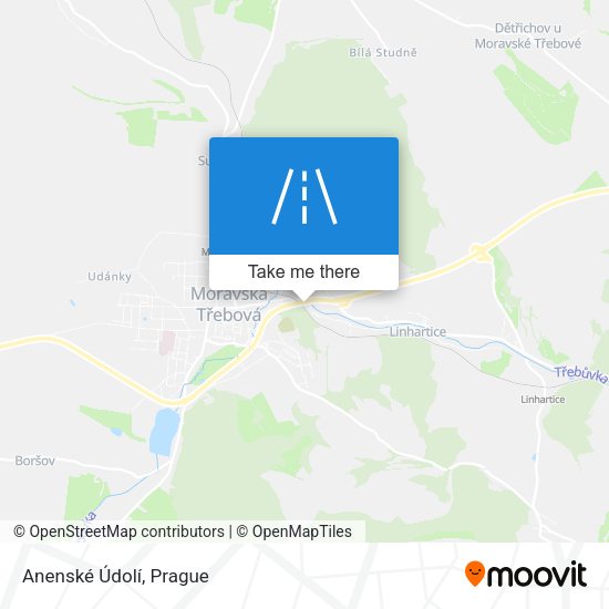Anenské Údolí map