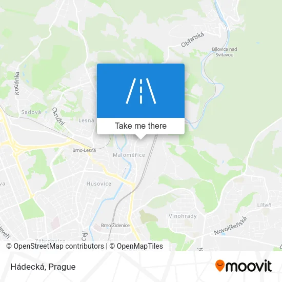 Карта Hádecká