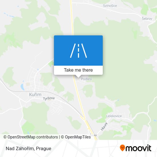 Nad Záhořím map