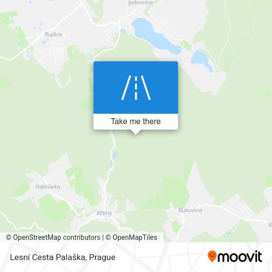 Lesní Cesta Palaška map