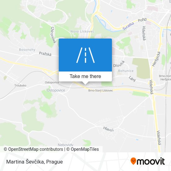 Martina Ševčíka map