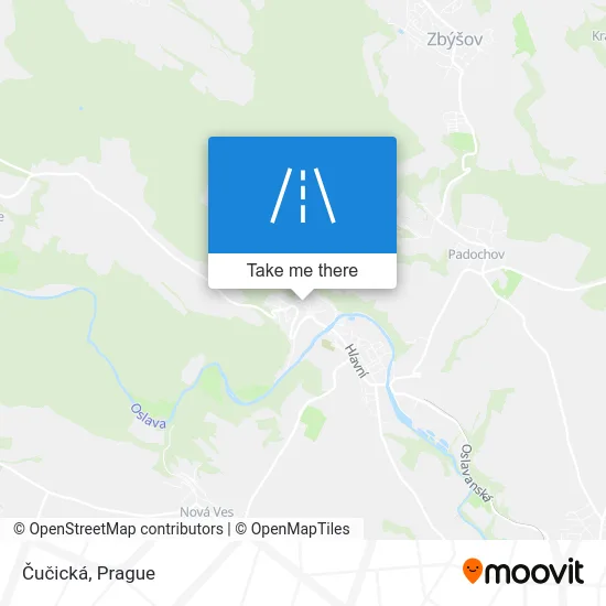 Карта Čučická