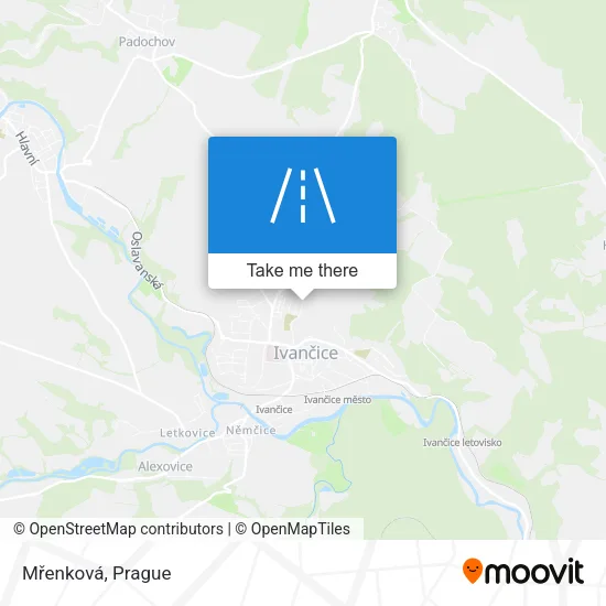 Карта Mřenková