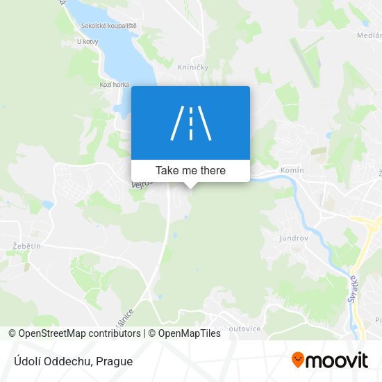 Údolí Oddechu map