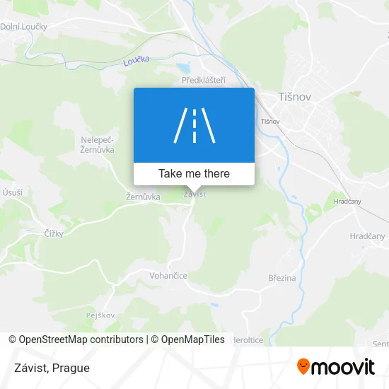 Карта Závist