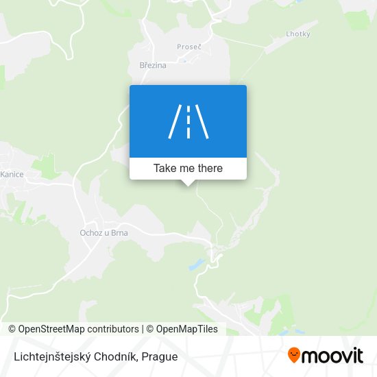 Lichtejnštejský Chodník map