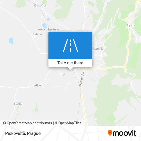Pískoviště map