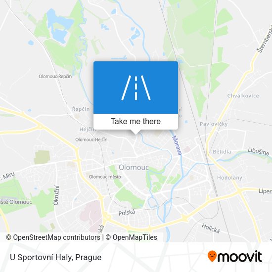 U Sportovní Haly map