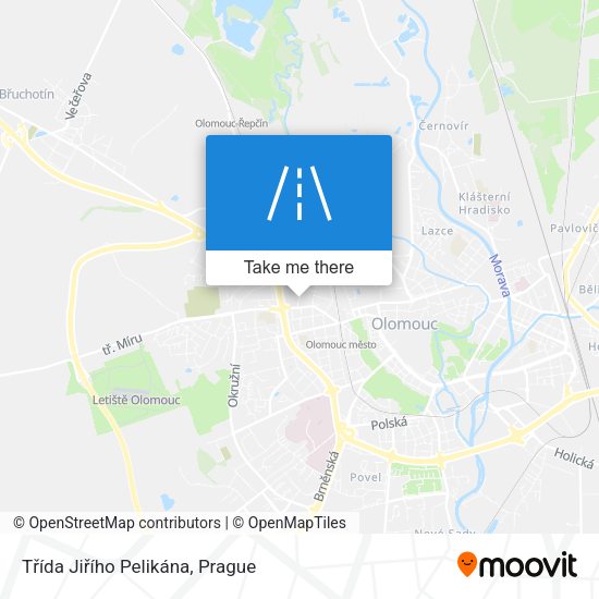 Třída Jiřího Pelikána map