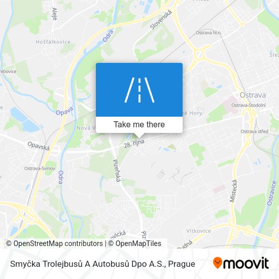 Smyčka Trolejbusů A Autobusů Dpo A.S. map