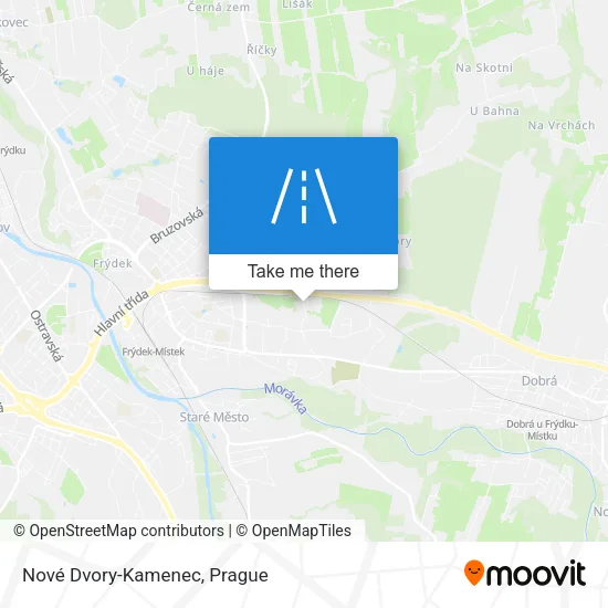 Карта Nové Dvory-Kamenec
