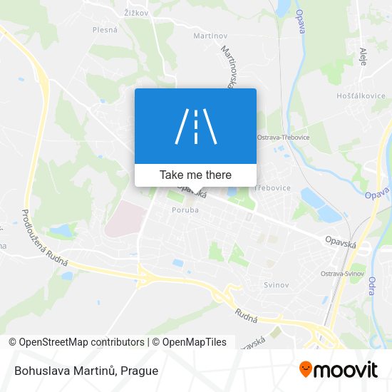 Bohuslava Martinů map