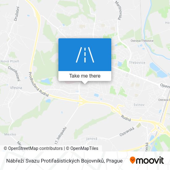 Nábřeží Svazu Protifašistických Bojovníků map