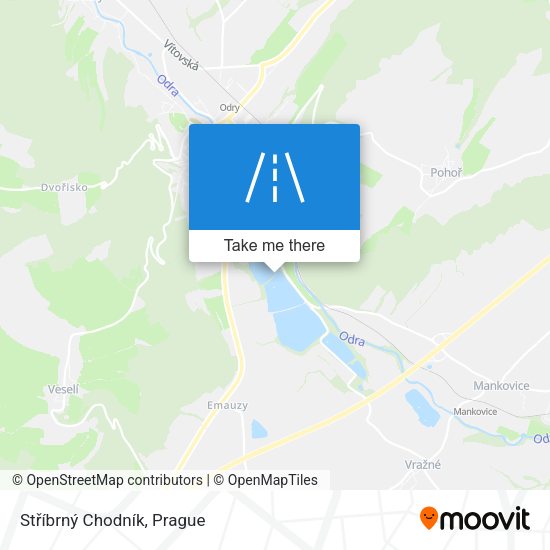 Stříbrný Chodník map