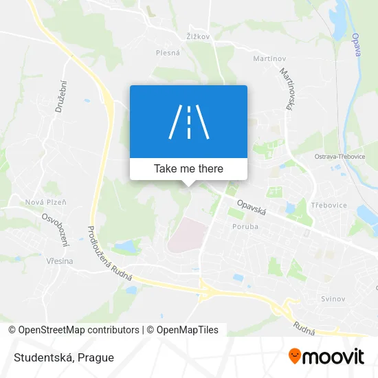 Карта Studentská