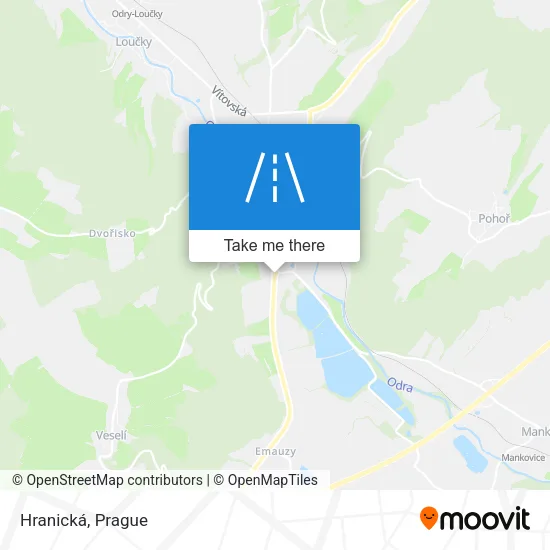 Карта Hranická