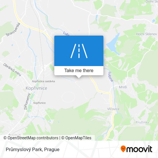 Průmyslový Park map