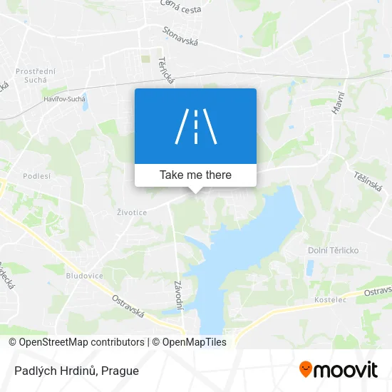 Карта Padlých Hrdinů