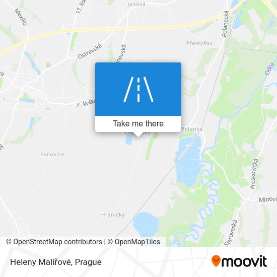 Heleny Malířové map