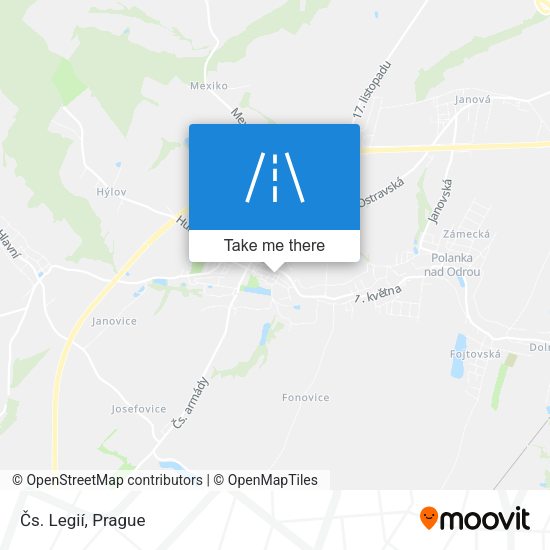 Čs. Legií map