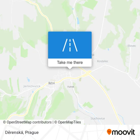 Карта Děrenská