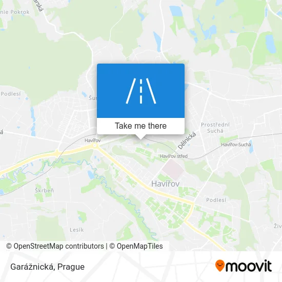 Карта Garážnická