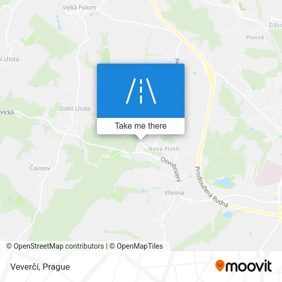 Карта Veverčí