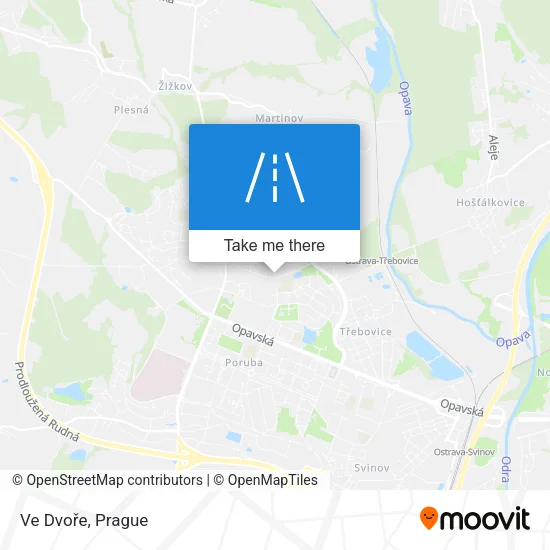 Карта Ve Dvoře