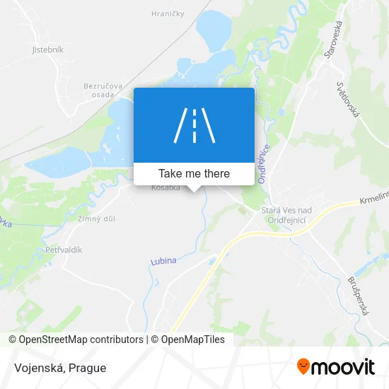 Карта Vojenská