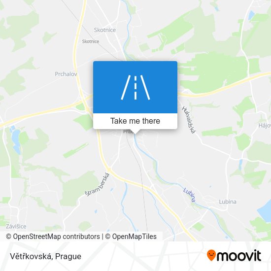 Větřkovská map