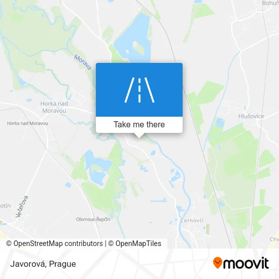 Карта Javorová