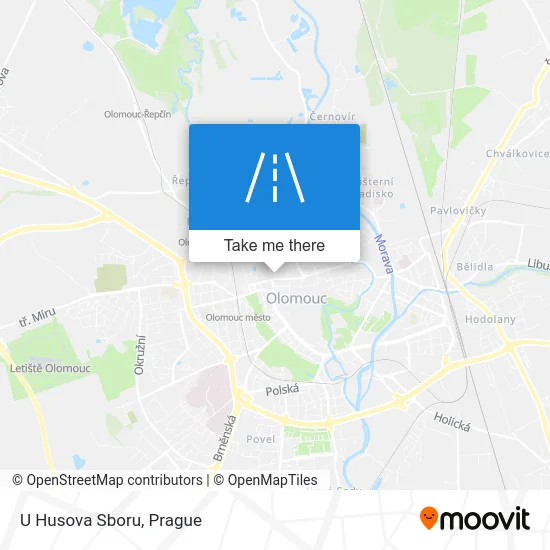 Карта U Husova Sboru