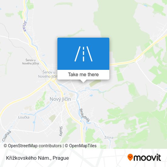 Křížkovského Nám. map