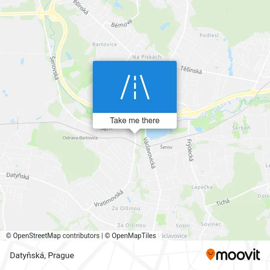 Карта Datyňská