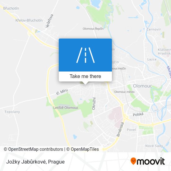 Jožky Jabůrkové map