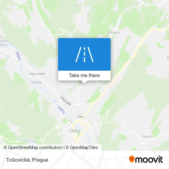 Карта Tošovická