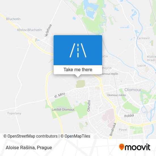 Aloise Rašína map