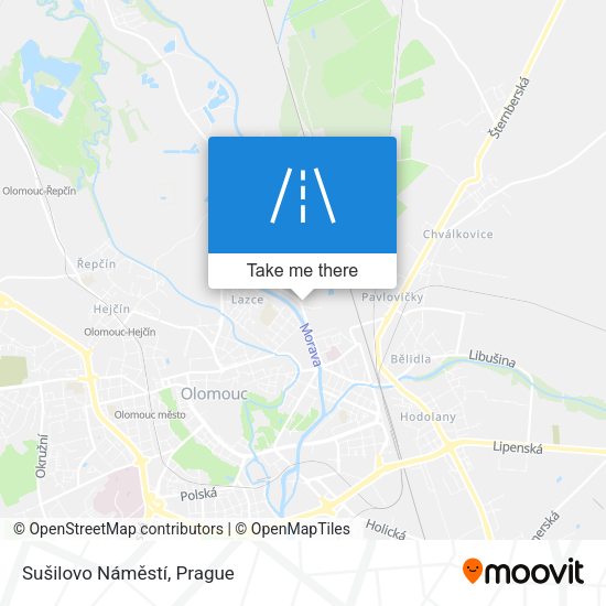 Sušilovo Náměstí map