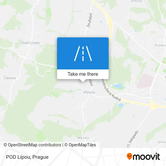 Карта POD Lípou