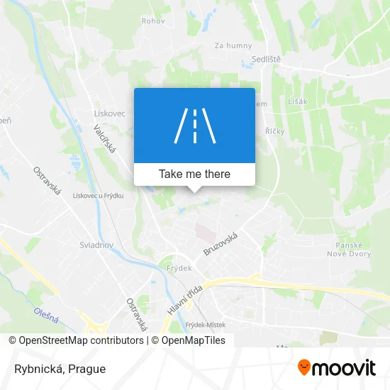 Карта Rybnická