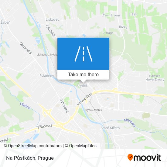 Карта Na Půstkách