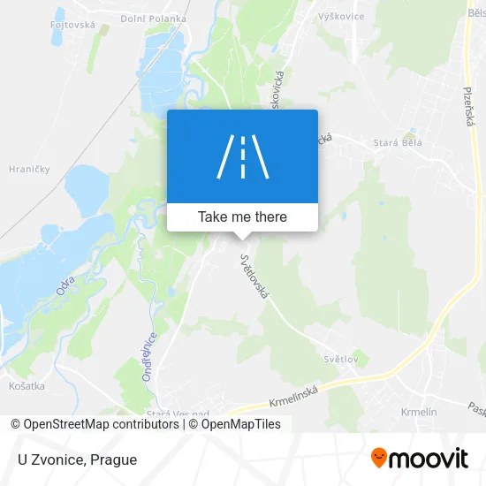 Карта U Zvonice