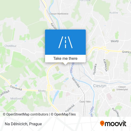 Na Dělnicích map