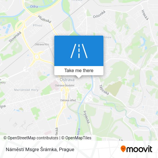 Náměstí Msgre Šrámka map