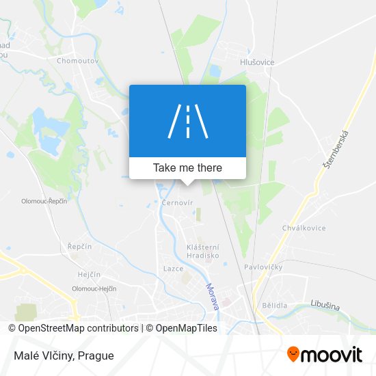 Malé Vlčiny map