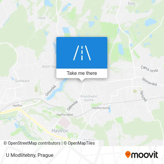 Карта U Modlitebny