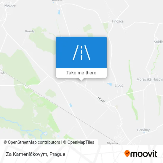 Карта Za Kameníčkovým